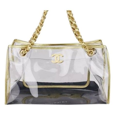 clear chanel beach bag|chanel petite shopping tote bag.